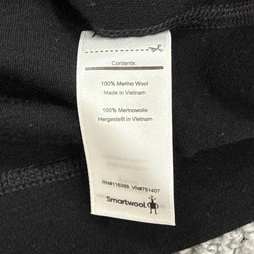 Smartwool Merino Wool Base Layer Womens S Black 1/4 Zip Outdoors Hike Ski - Picture 13 of 14